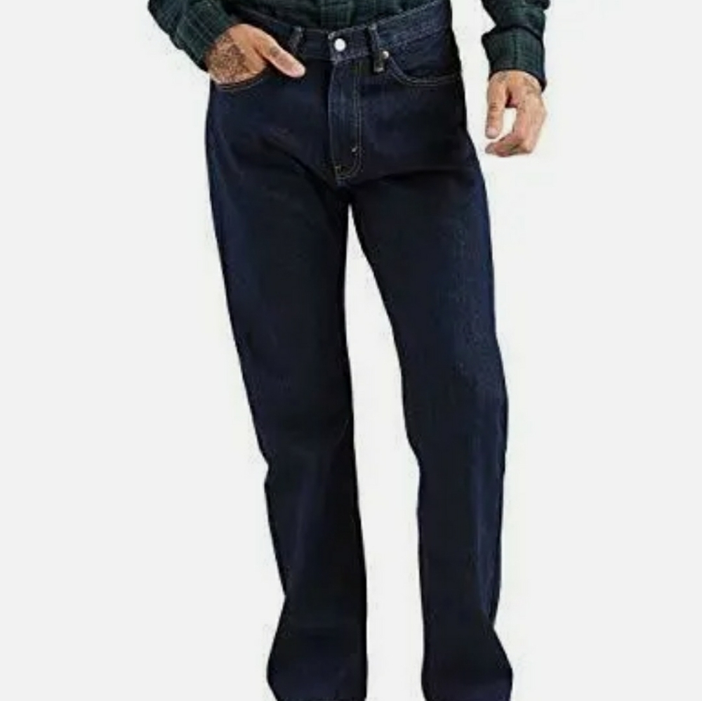 Levi's Men's 505 Regular Fit Jeans, Rinse - Dark Wash, 30W x 32L New